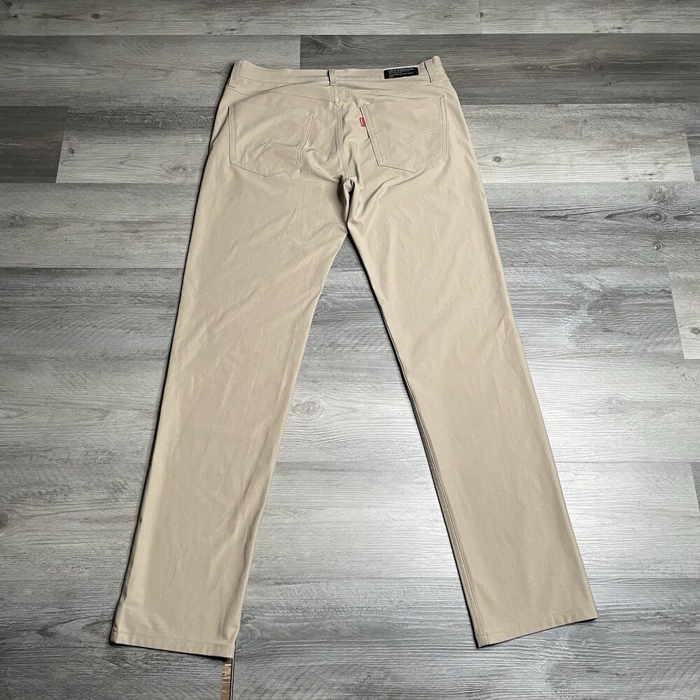 Levis 511 Slim Tech Pants Mens 34x34 Tan Khaki Stretch